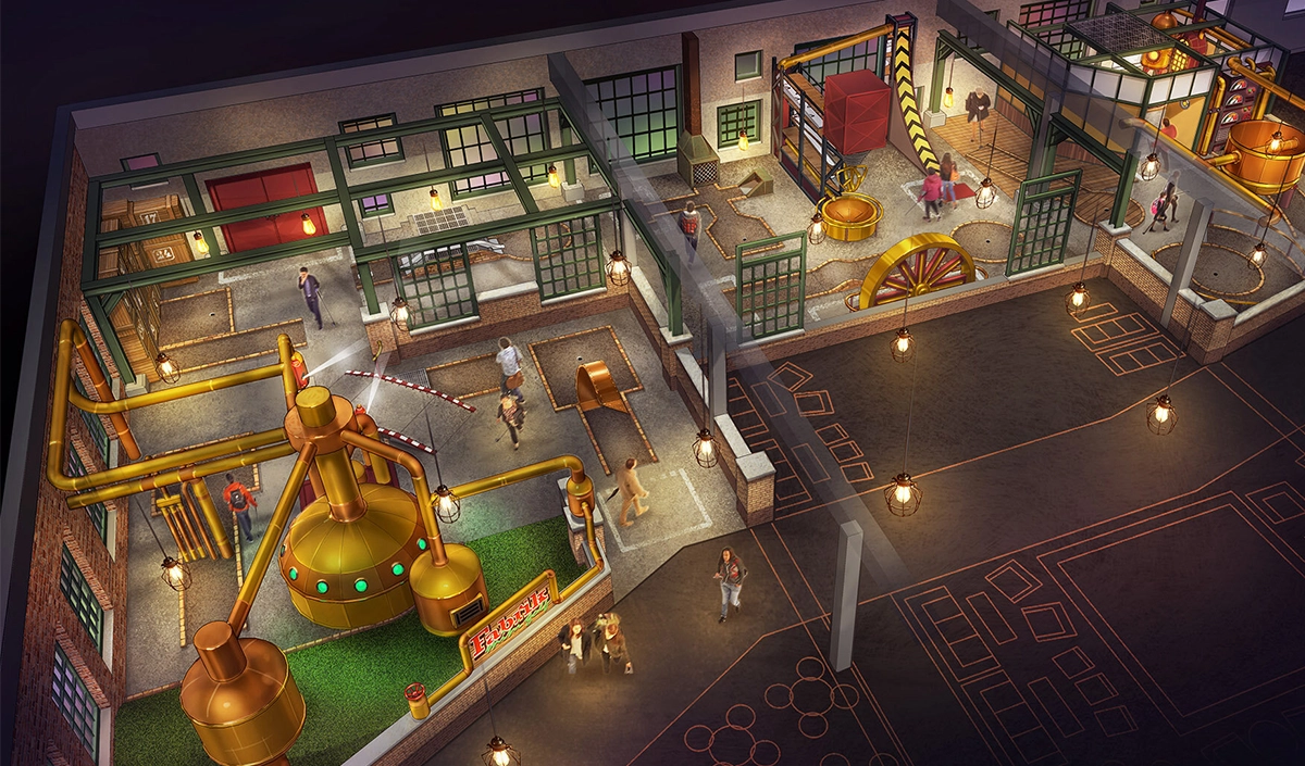 Custom themed mini golf concept art