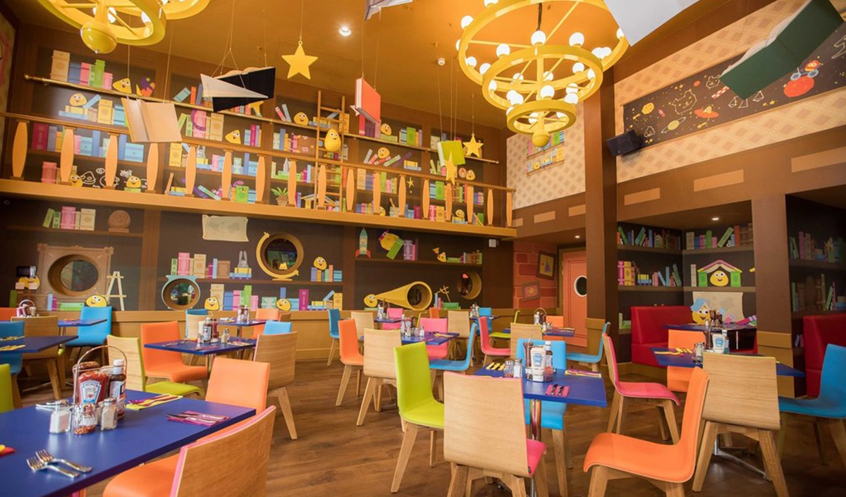 Library themed children's restaurant